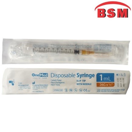 Spuit disspossible 1 ml