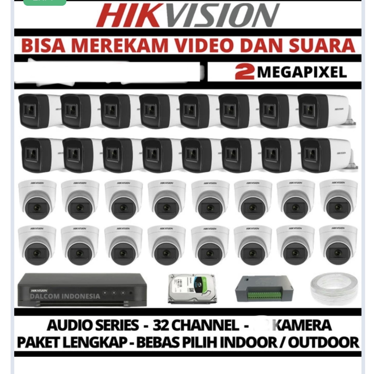 paket cctv 24 channel hikvasion 