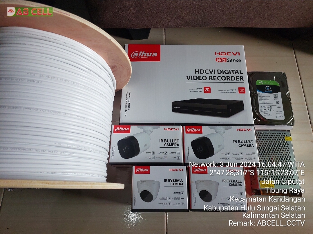 Paket 4 Kamera cctv Dahua 