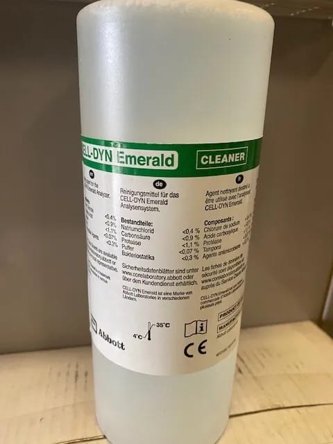 Reagent Cell-Dyn® Cleaner For Cell-Dyn Emerald Analyzer 960 mL