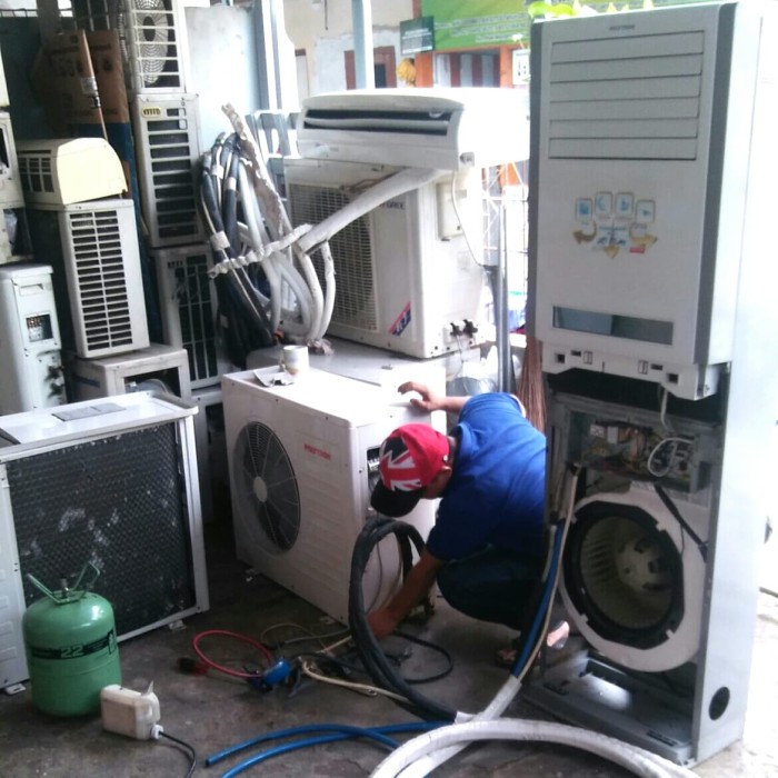 servis ac standing 