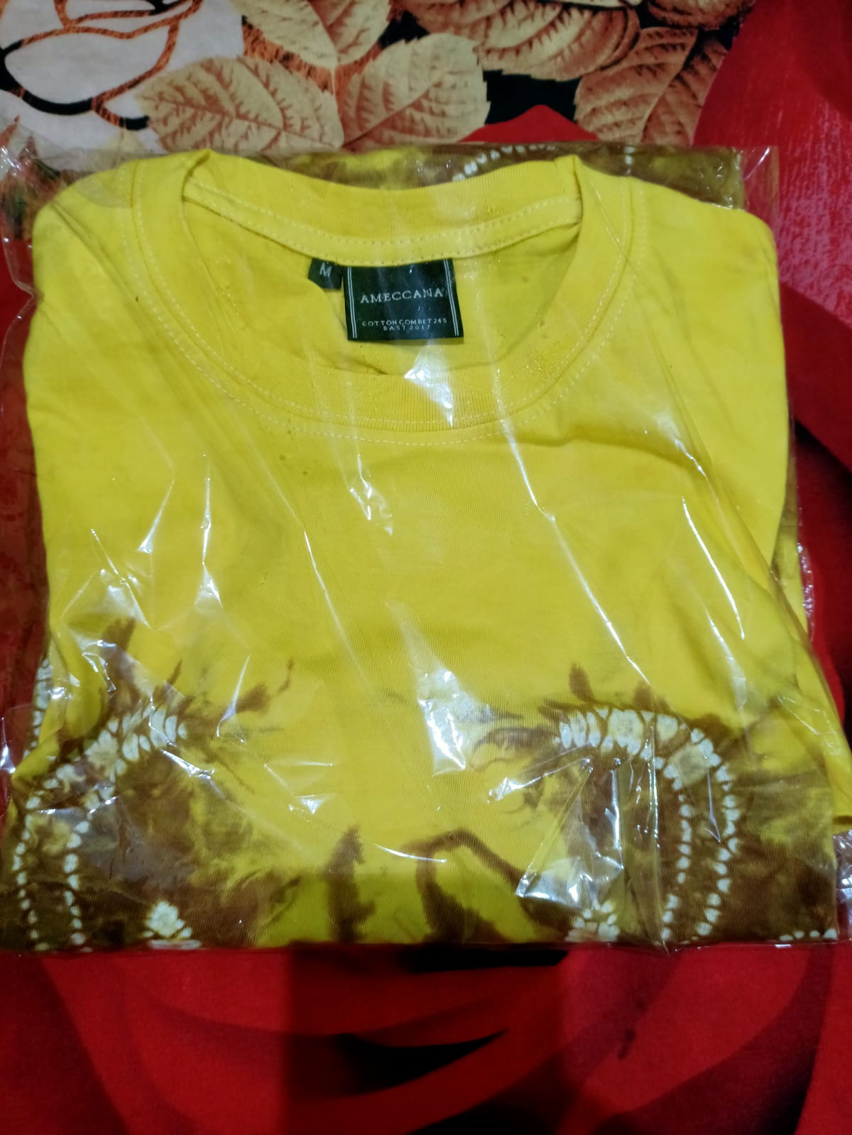 Baju Kaos Sasirangan Warna Kuning