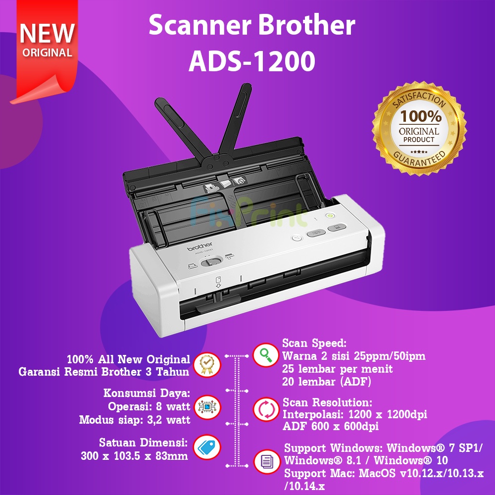 Scanner Brother ADS-1200