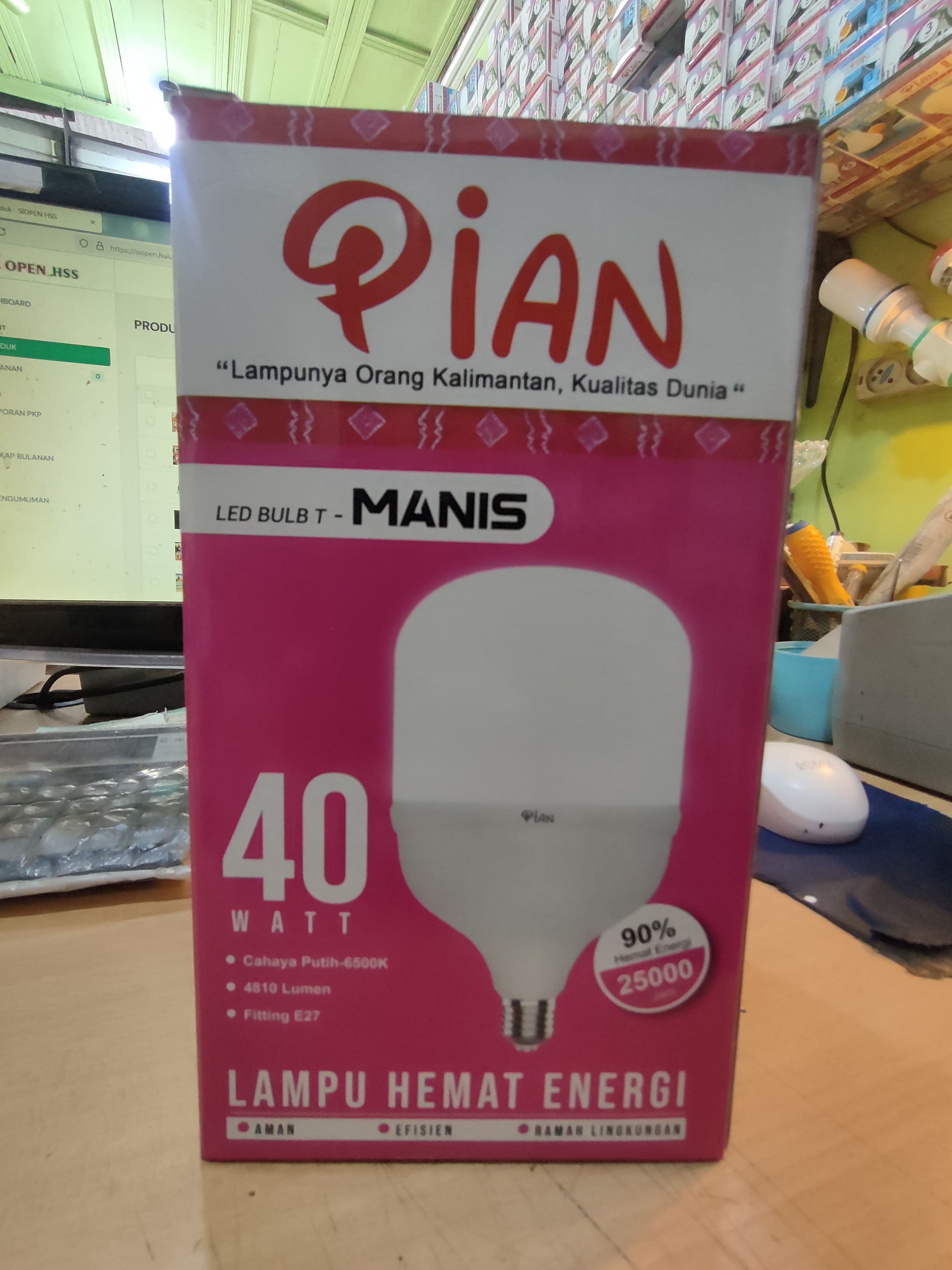 LAMPU PIAN 40W BUNGAS