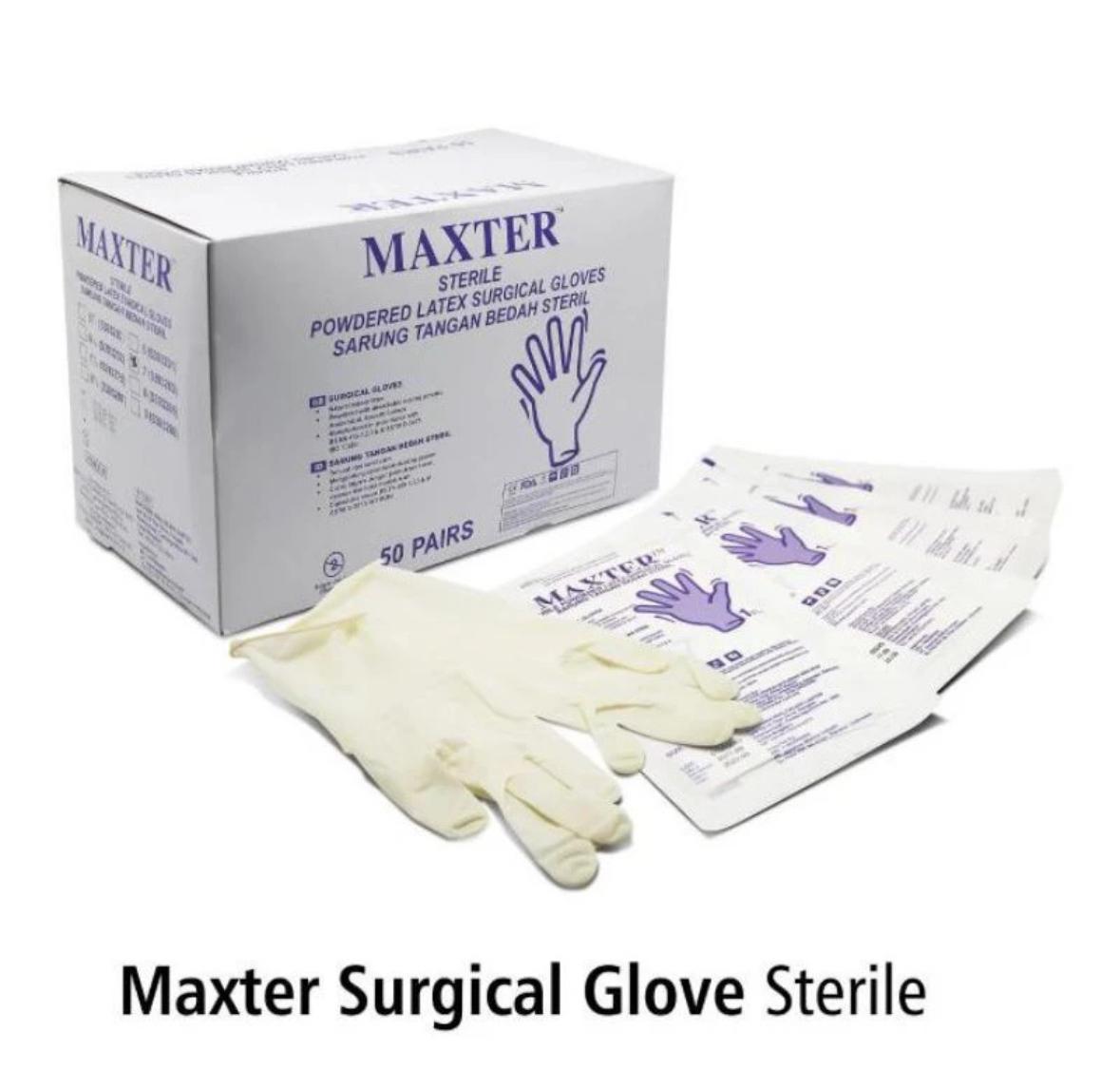  MAXTER SURGICAL GLOVE STERILE