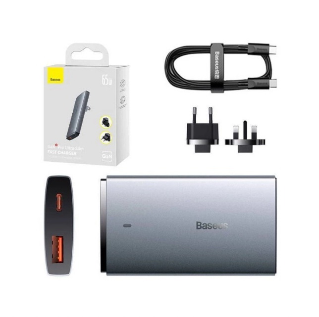 BASEUS Adaptor Laptop Gan5 Pro 65W Travel International