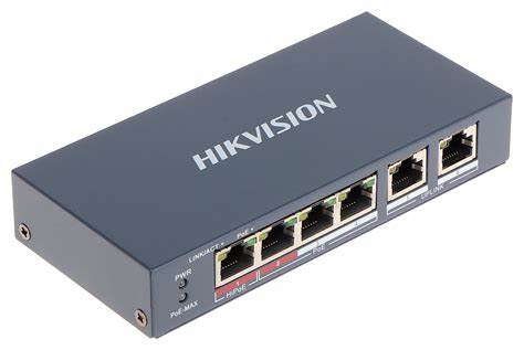 SWITCHUB HIKVISION POE 4 PORT DS3E01