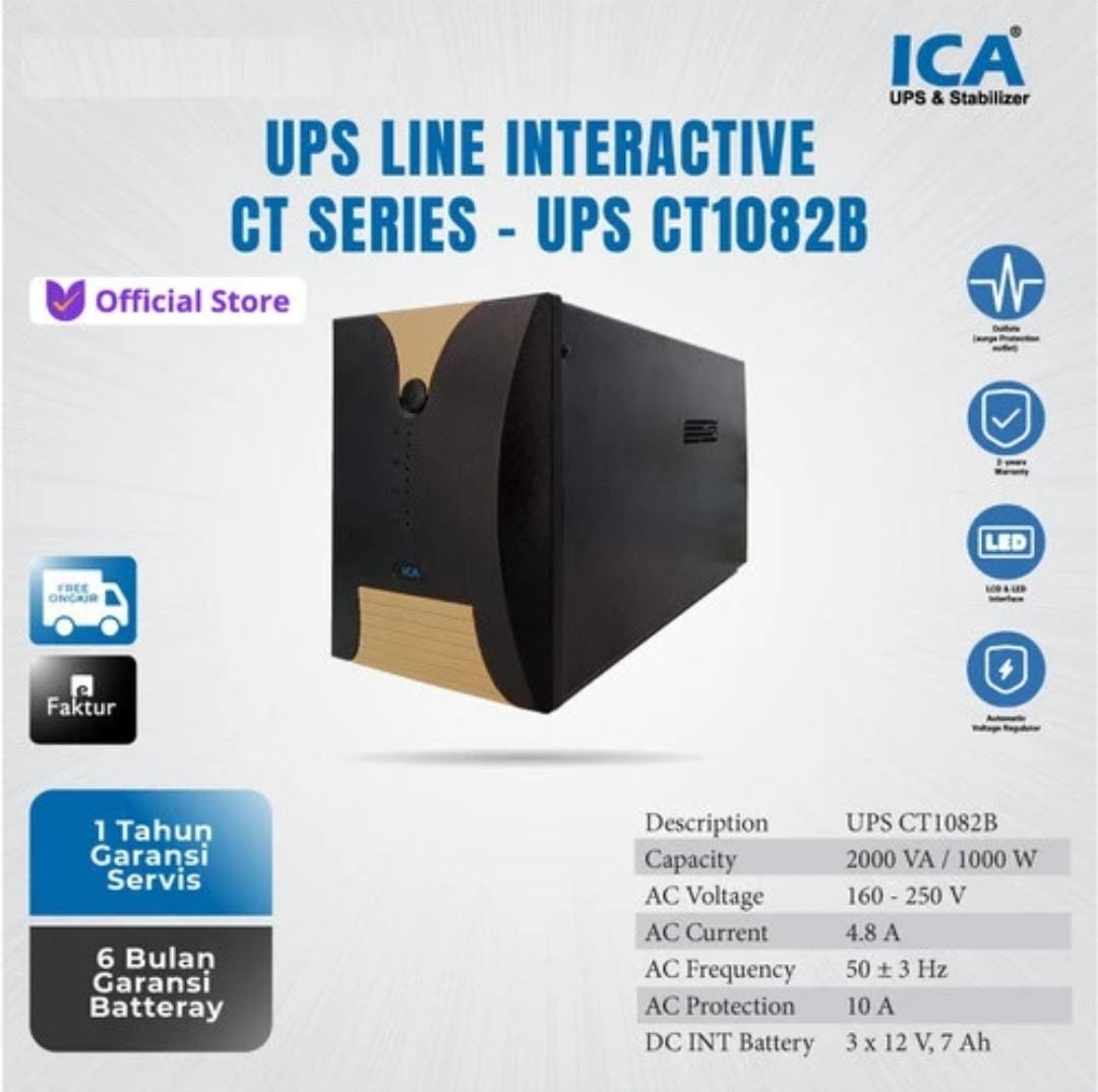 UPS CT 1082B ICA kapasitas 2000 VA