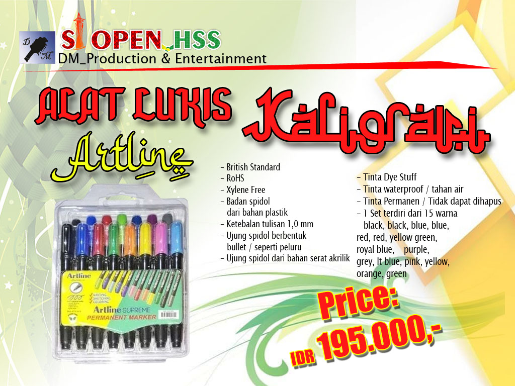 ALAT LUKIS KALIGRAFI : ARTLINE