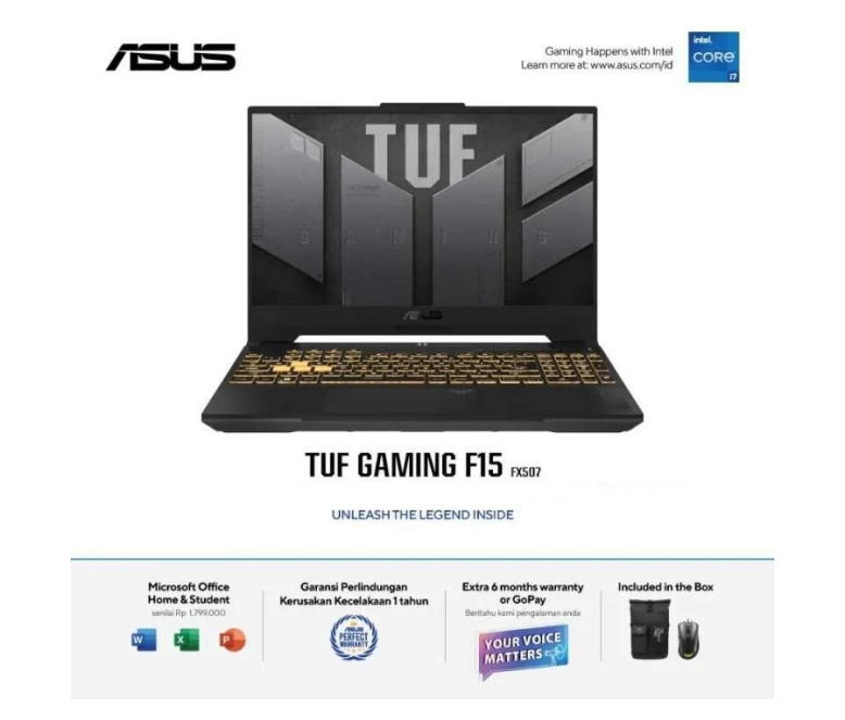 Asus TUF F15 FX507VV-I745K9M-O Core i7