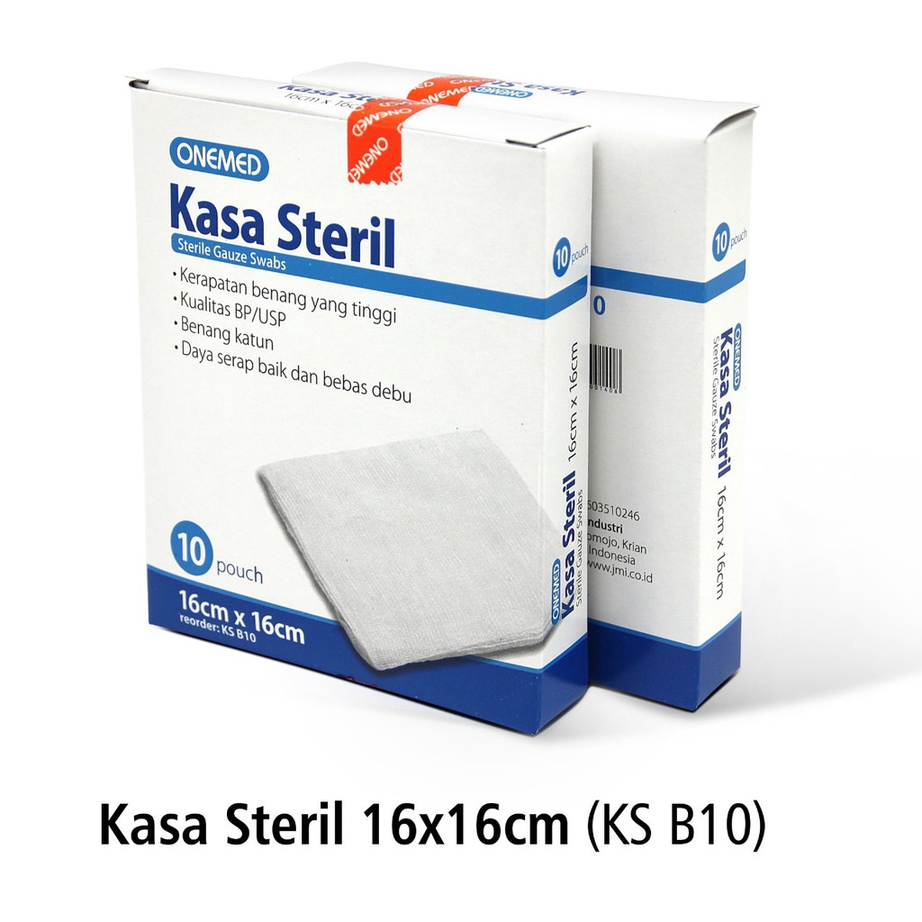 Kasa Steril 16x16cm OneMed box isi 10pcs KS B-10