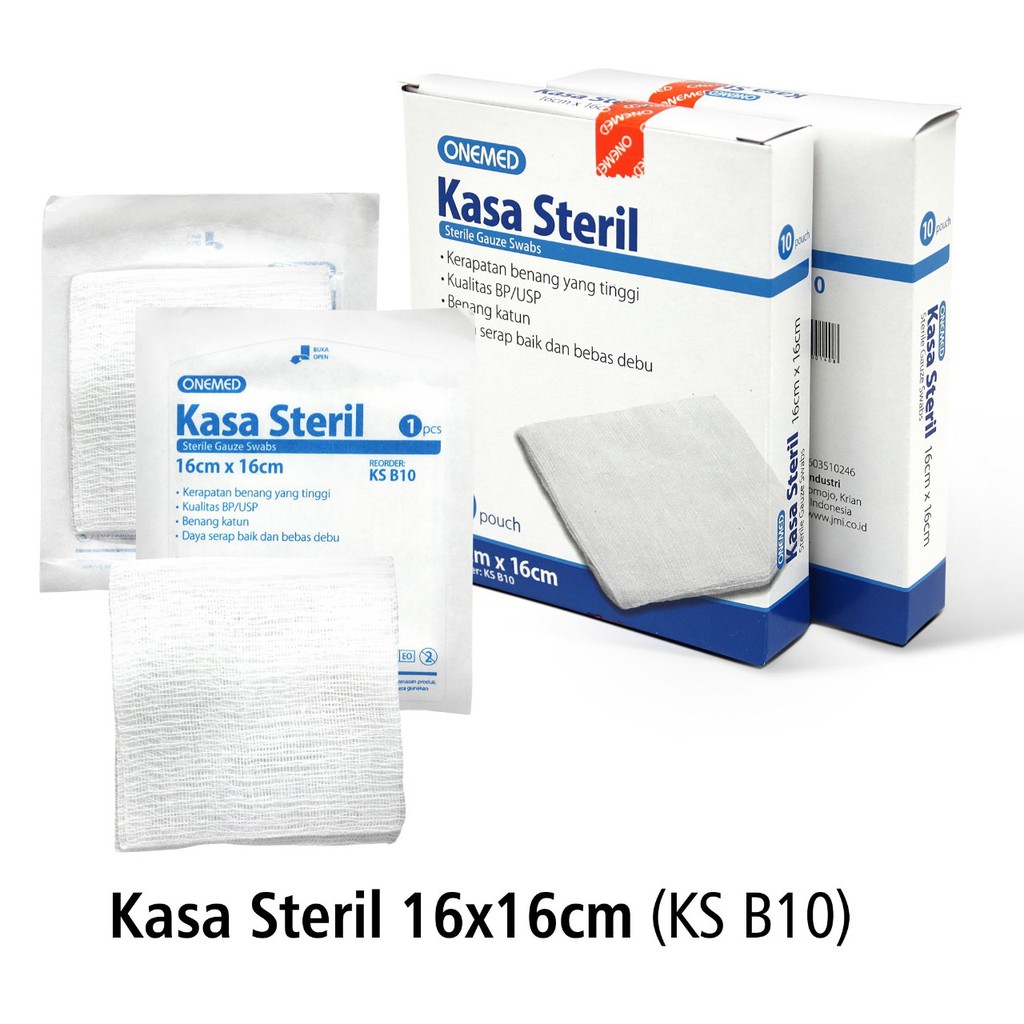 Kasa Steril 16x16cm OneMed box isi 10pcs KS B-10