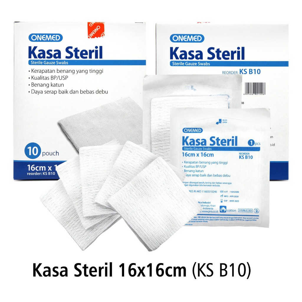 Kasa Steril 16x16cm OneMed box isi 10pcs KS B-10