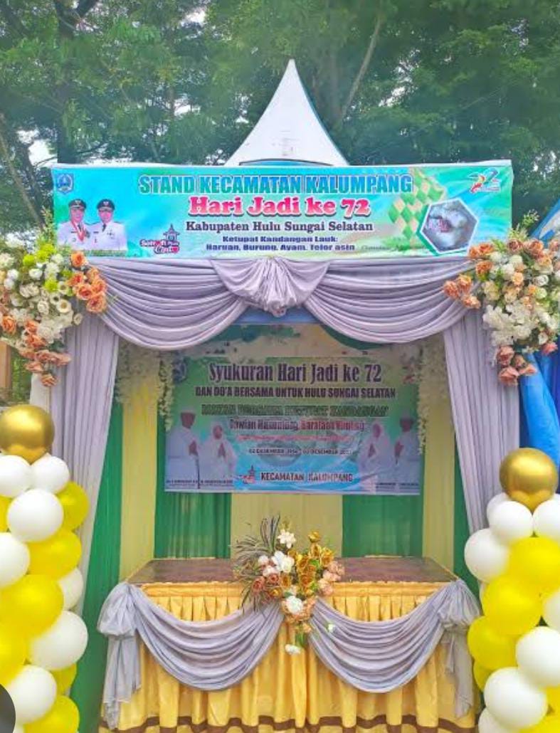 Jasa Dekorasi Tenda Syukuran Hari Jadi Kab HSS