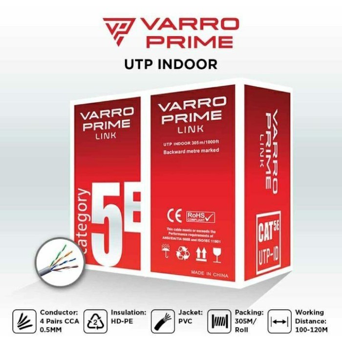 VARRO PRIME LINK KABEL UTP CAT5e INDOOR