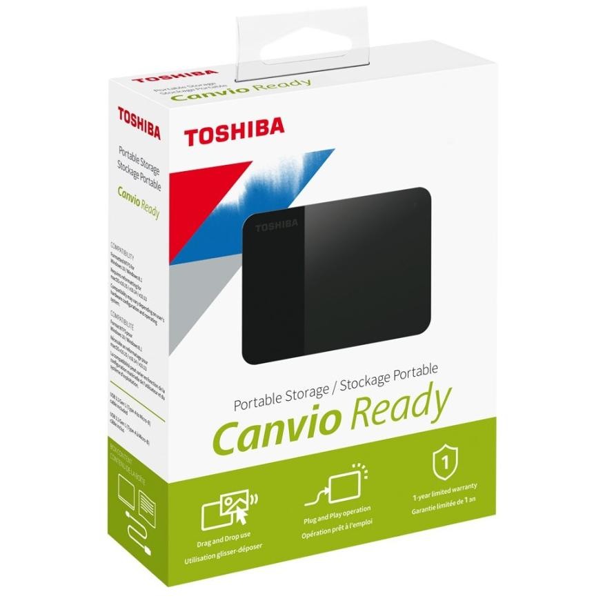 HARDDISK EXTERNAL TOSHIBA CANVIO READY 1TB USB 3.0