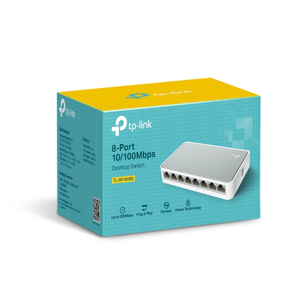 TP-LINK SWITCH HUB 8 PORT TL-SF1008D 10/100MBPS