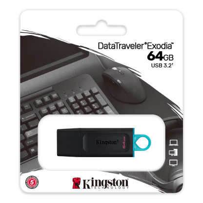 FLASDISK KINGSTON 64GB EXSODIA