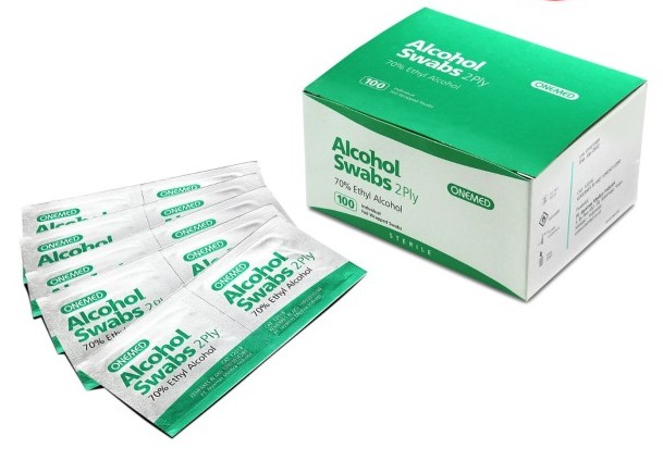 One Med Alcohol Swab 1 Box Isi 100