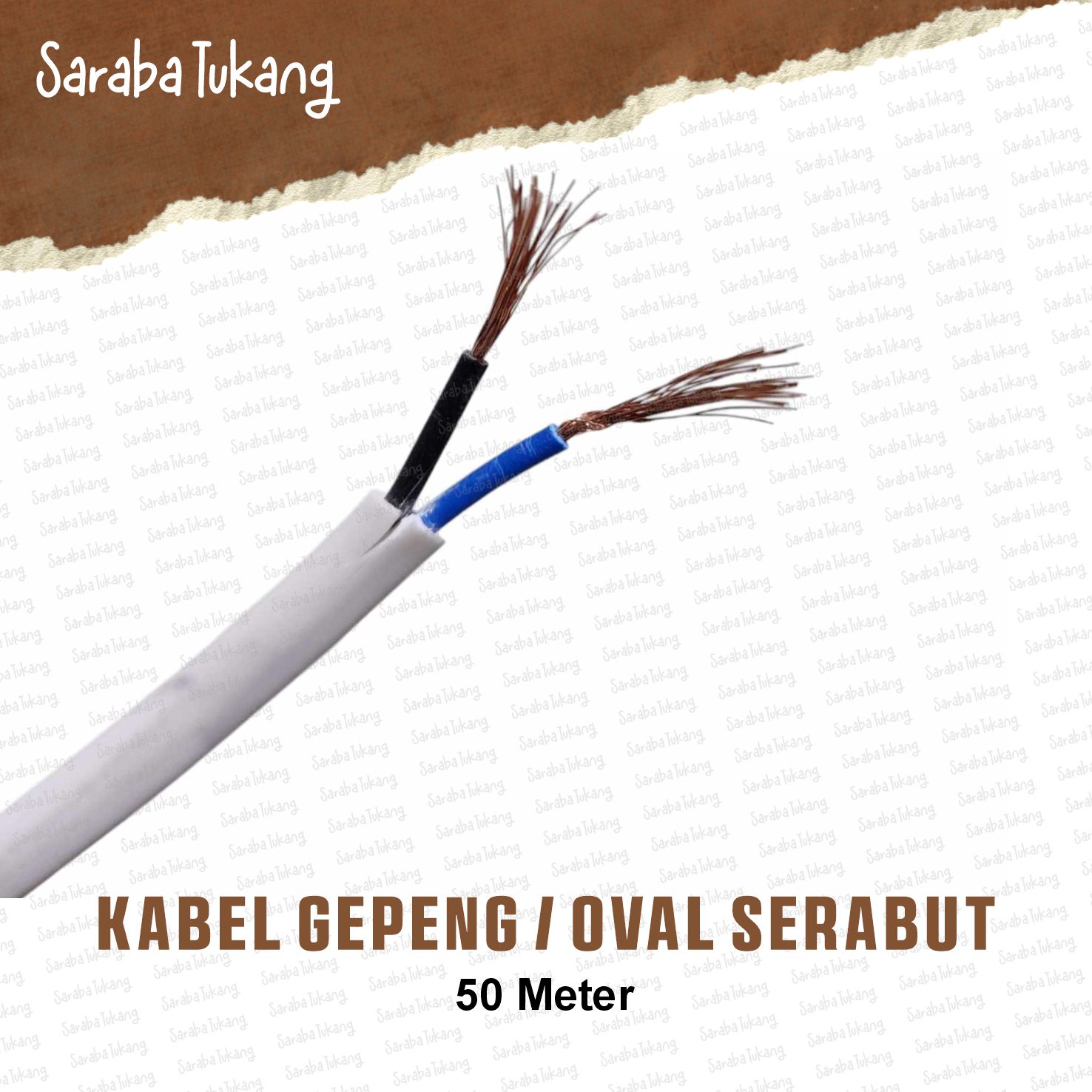 KABEL LISTRIK OVAL / GEPENG SERABUT