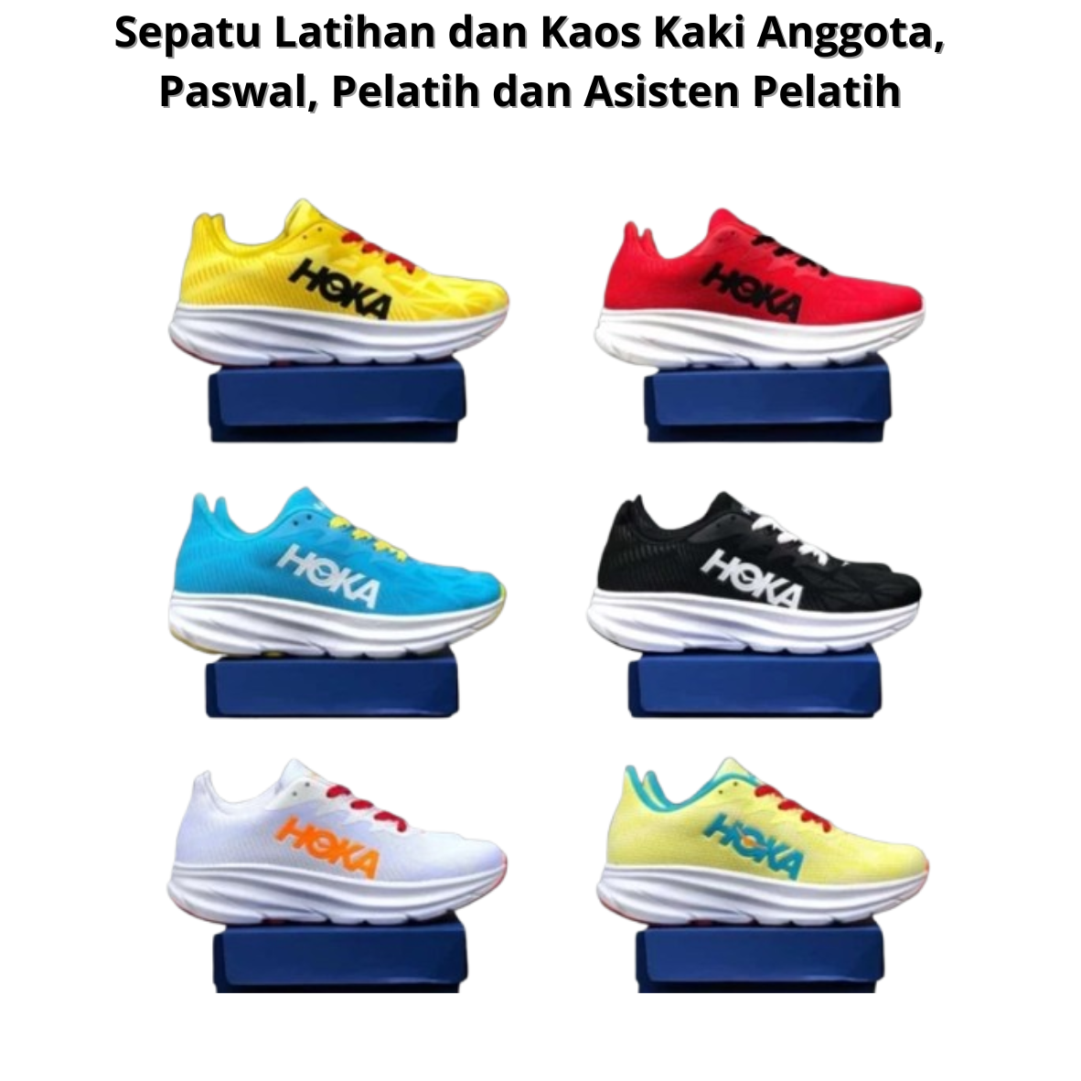 Sepatu Latihan dan Kaos Kaki Anggota, Paswal, Pelatih dan Asisten Pelatih