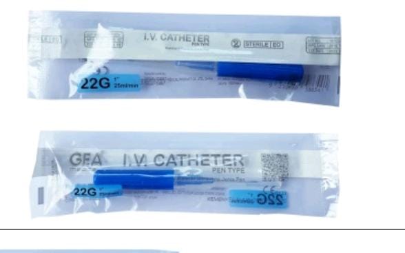 iv catheter no 22
