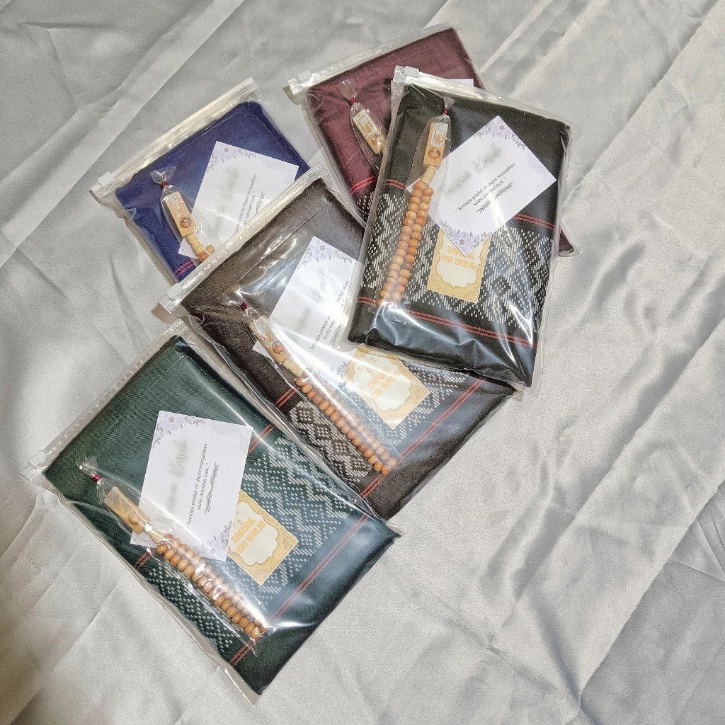 Sarung Sholat Pria Motif Tenun Songket Ukuran Dewasa