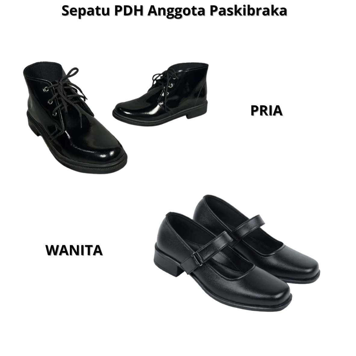 Sepatu PDH Anggota Paskibraka
