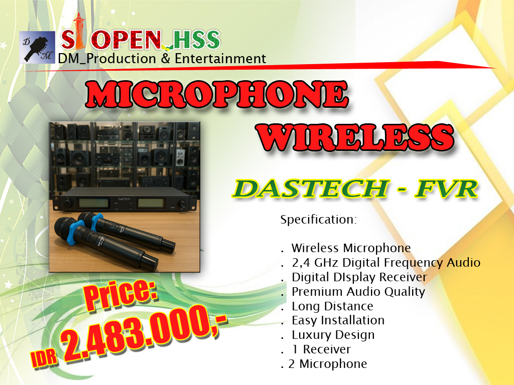 MICROPHONE WIRELESS - DASTECH FVR