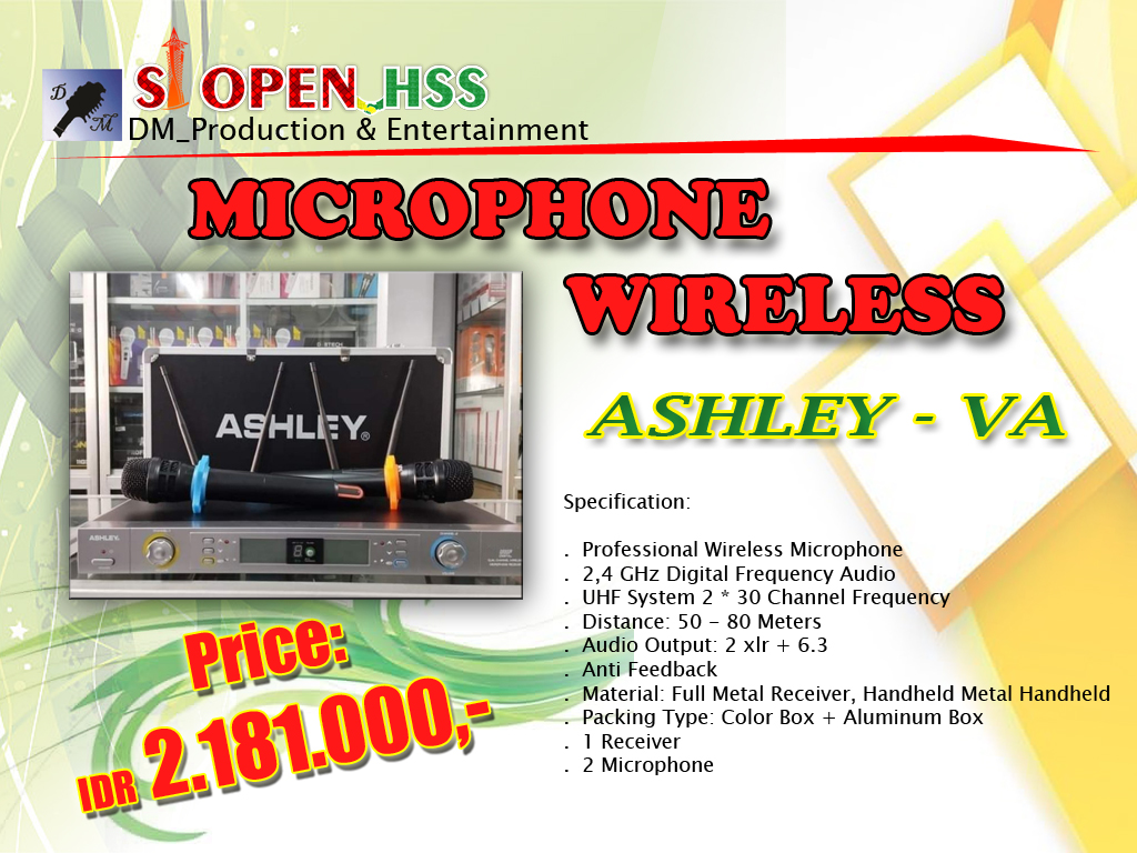 MICROPHONE WIRELESS - ASHLEY VA