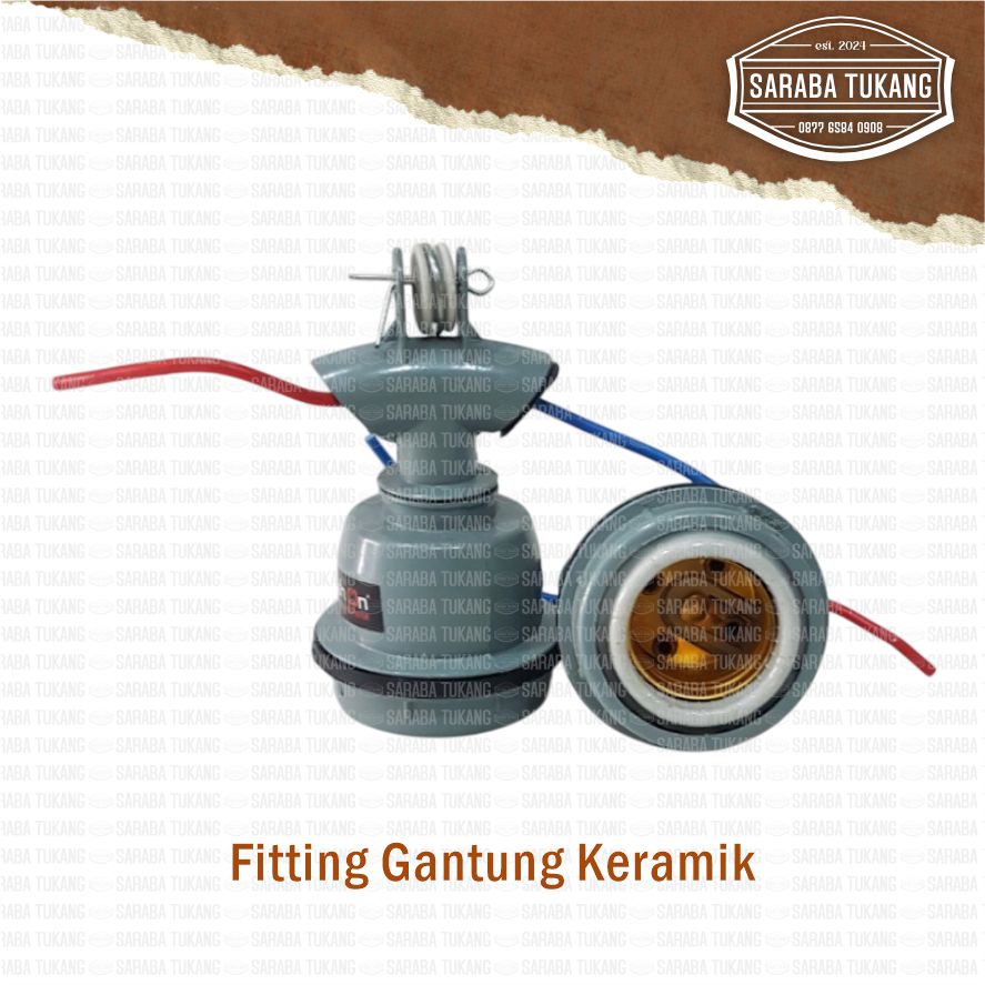 FITTING LAMPU KERAMIK