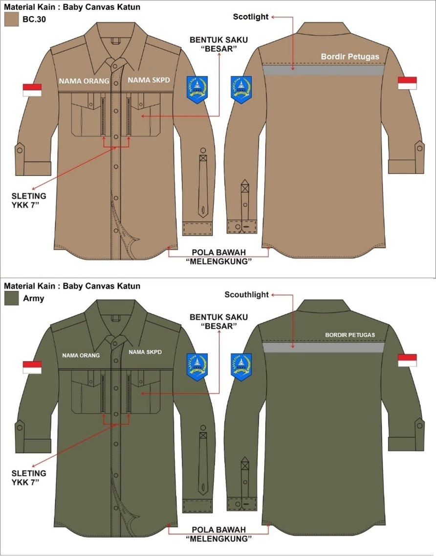 BAJU PETUGAS LAPANGAN