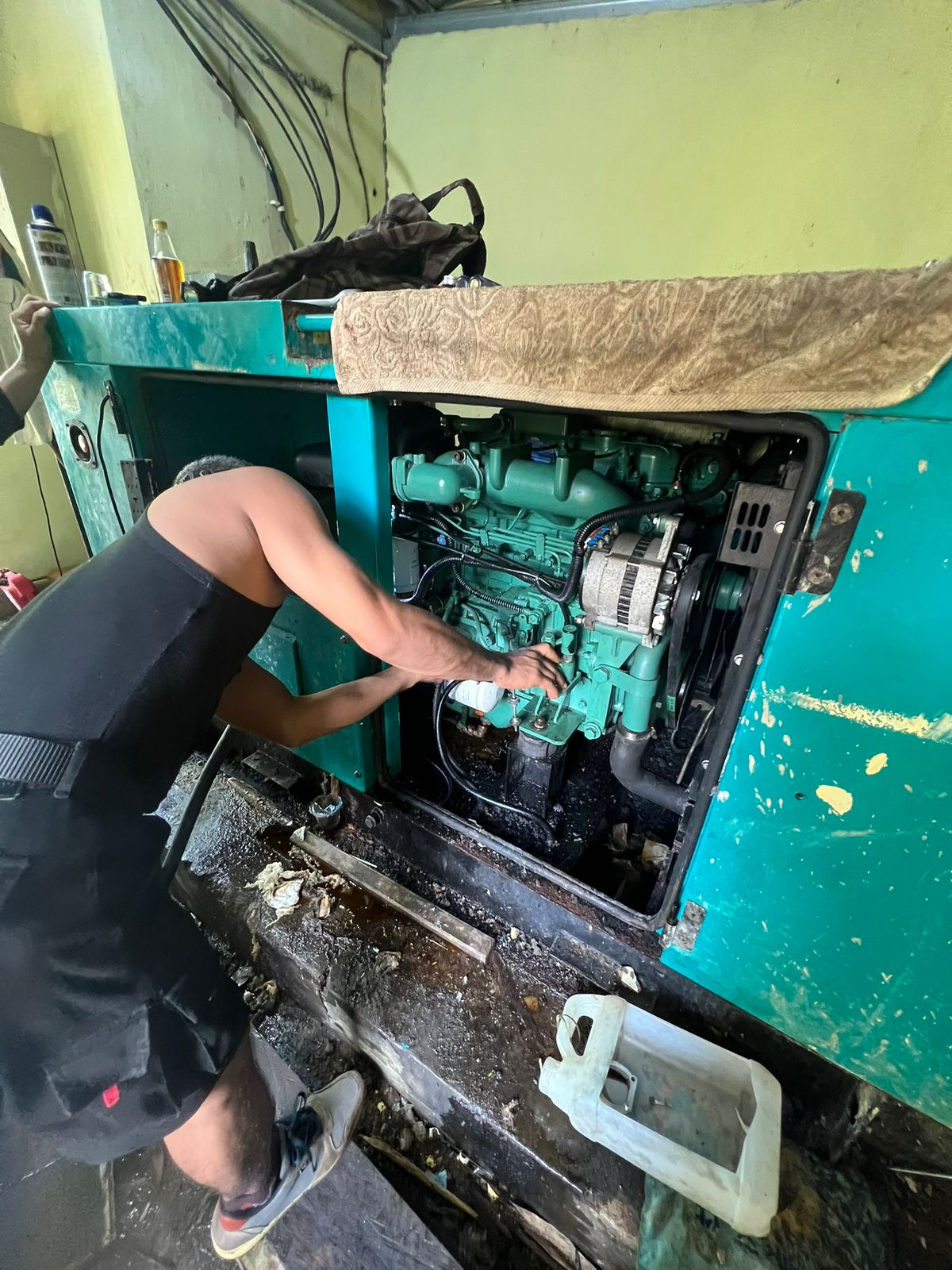 perbaikan genset