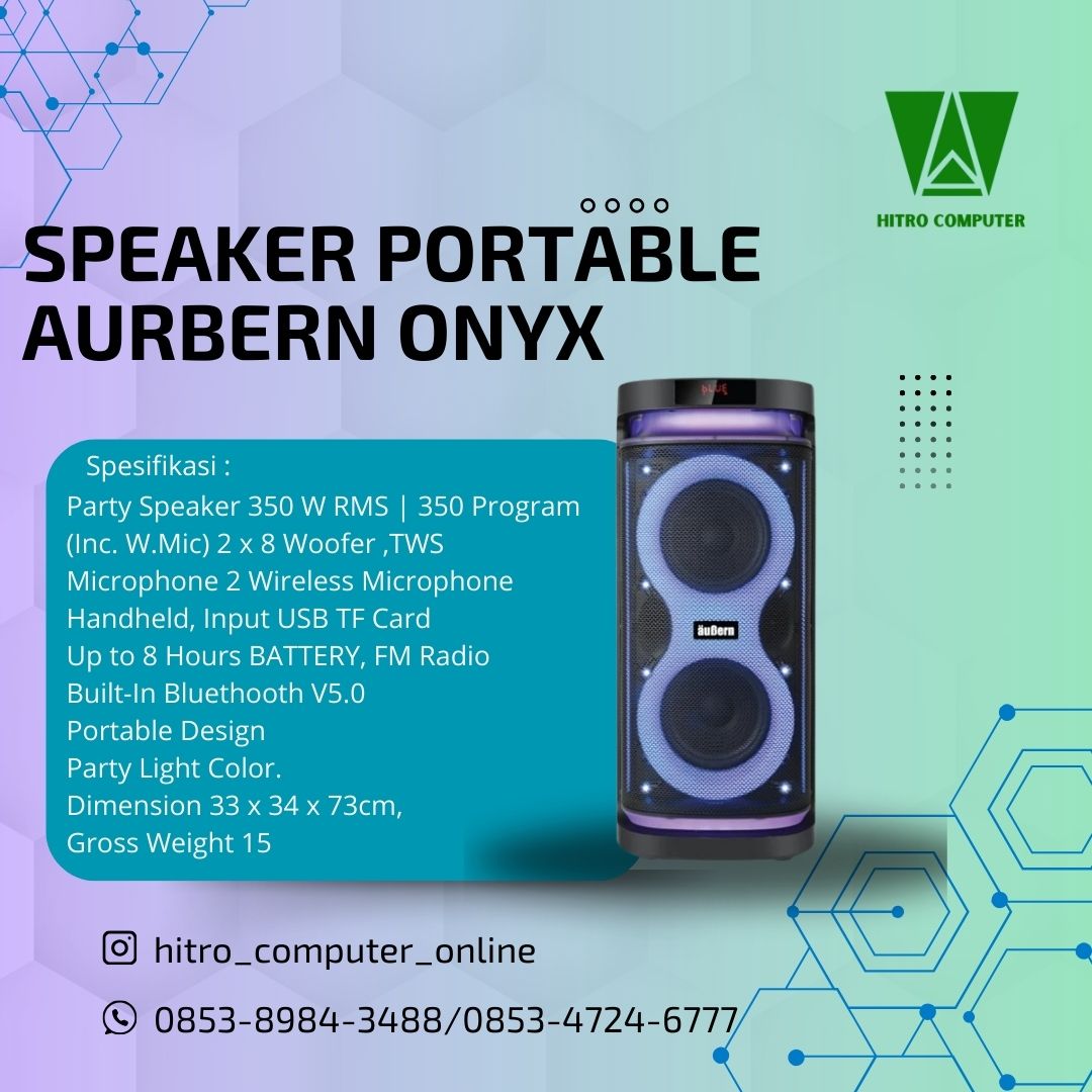 SPEAKER PORTABLE AURBERN ONYX