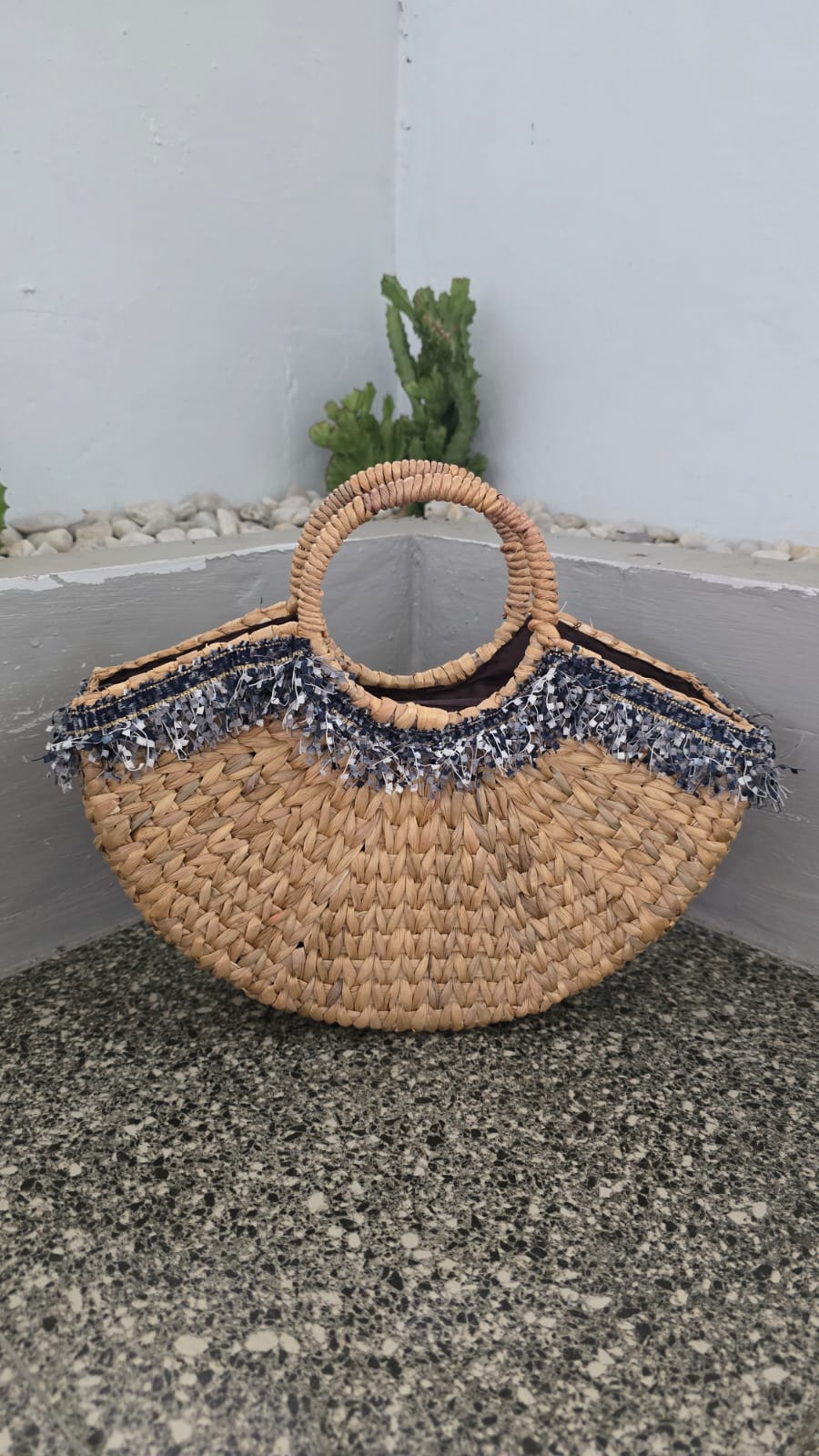 Tas eceng gondok rumbai