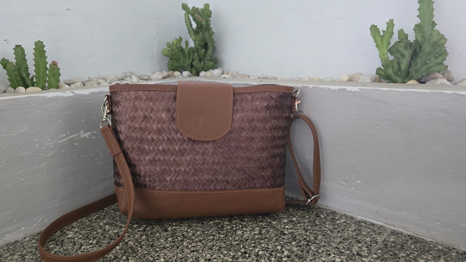 Tas bambu sedang