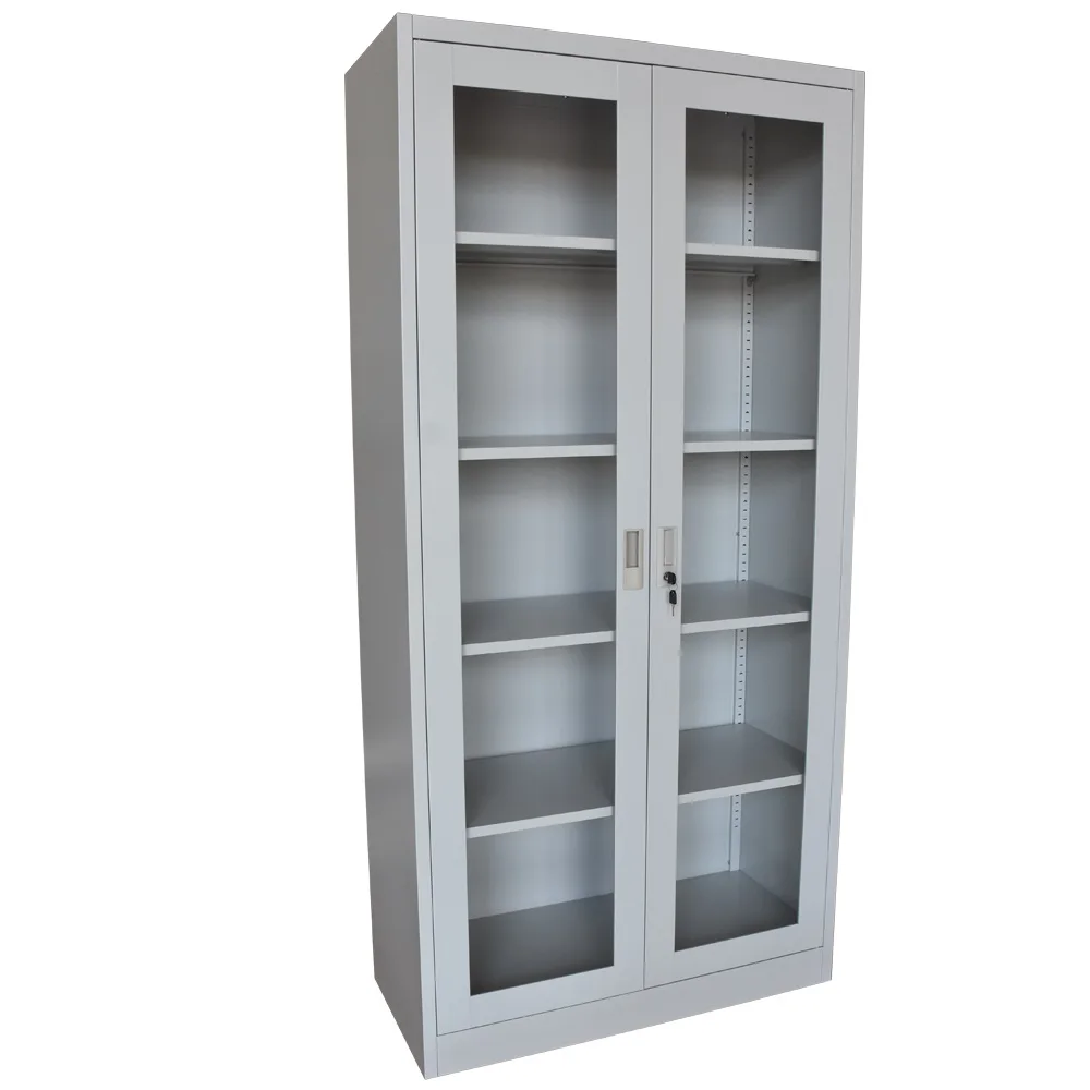 Lemari Besi 5 Rak Pintu Kaca Ayun