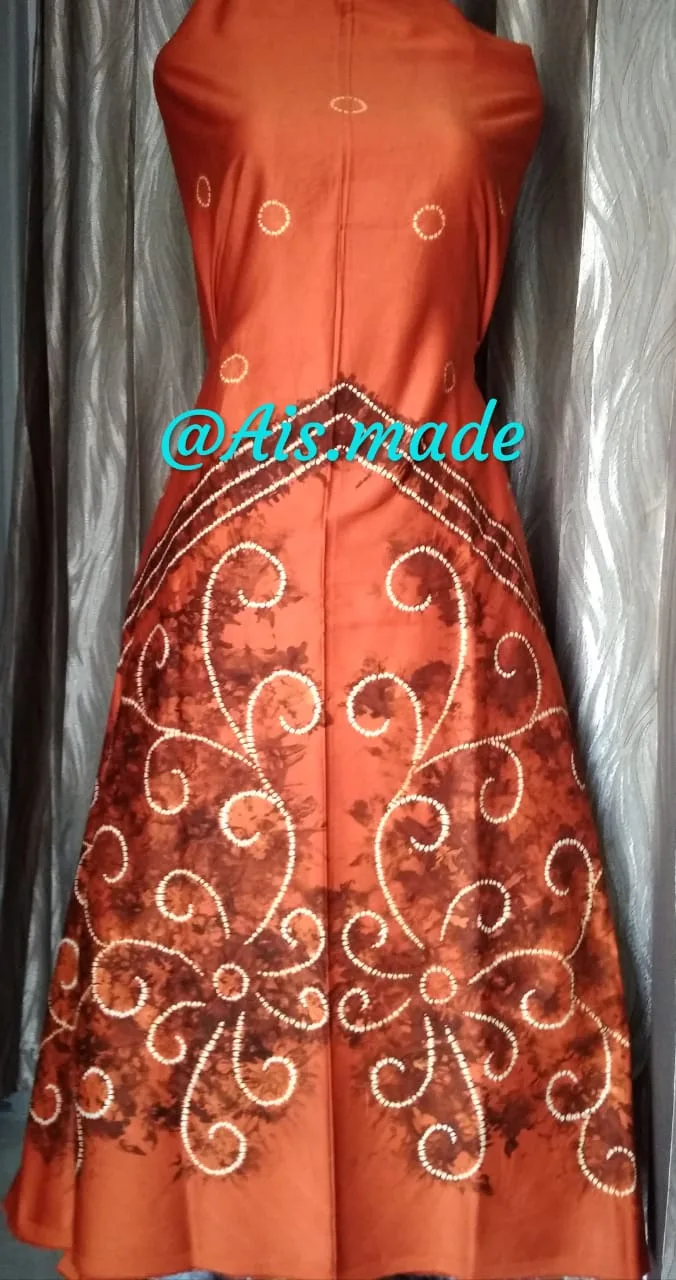 Kain Sasirangan katun satin Full Motif