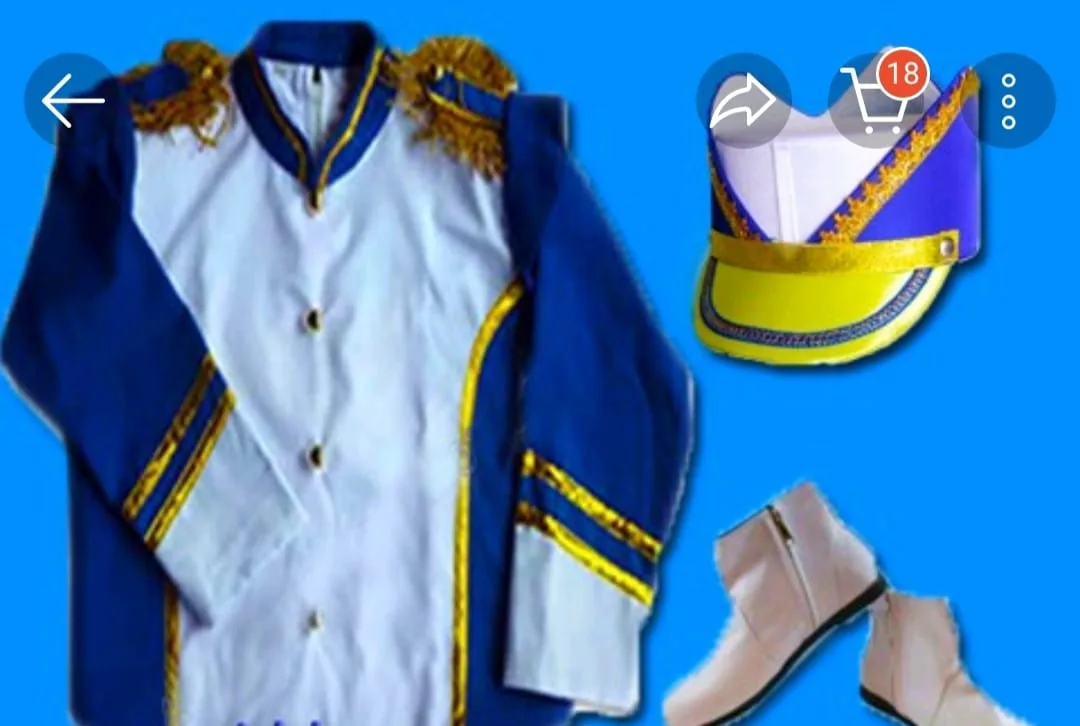 Baju drumband set lengkap