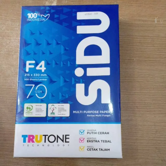 Kertas HVS Sidu F4 70 GSM