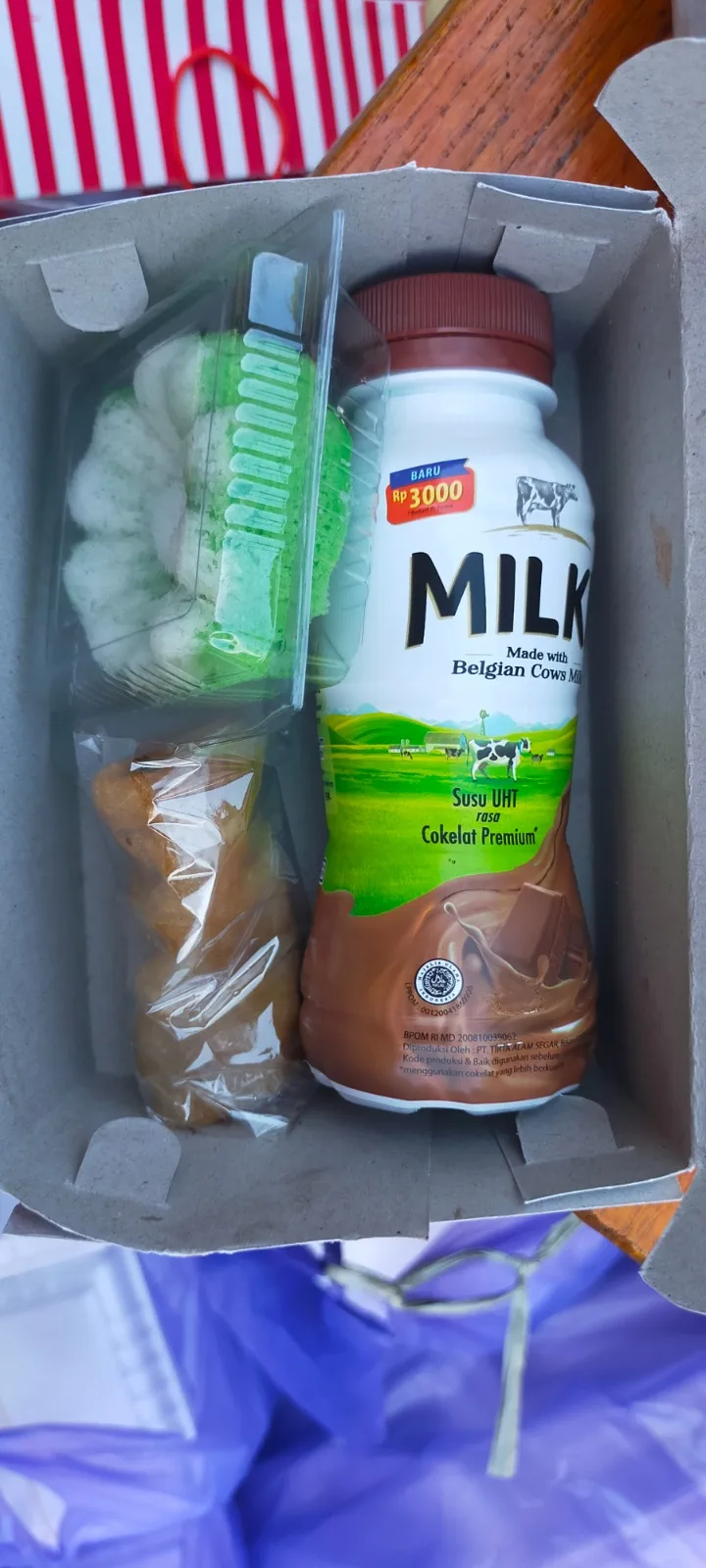 Paket Snack Asin Manis Minuman Susu