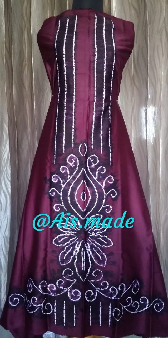 Kain Sasirangan katun satin Motif Standar
