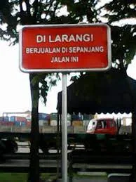 STIKER LARANGAN BERJUALAN