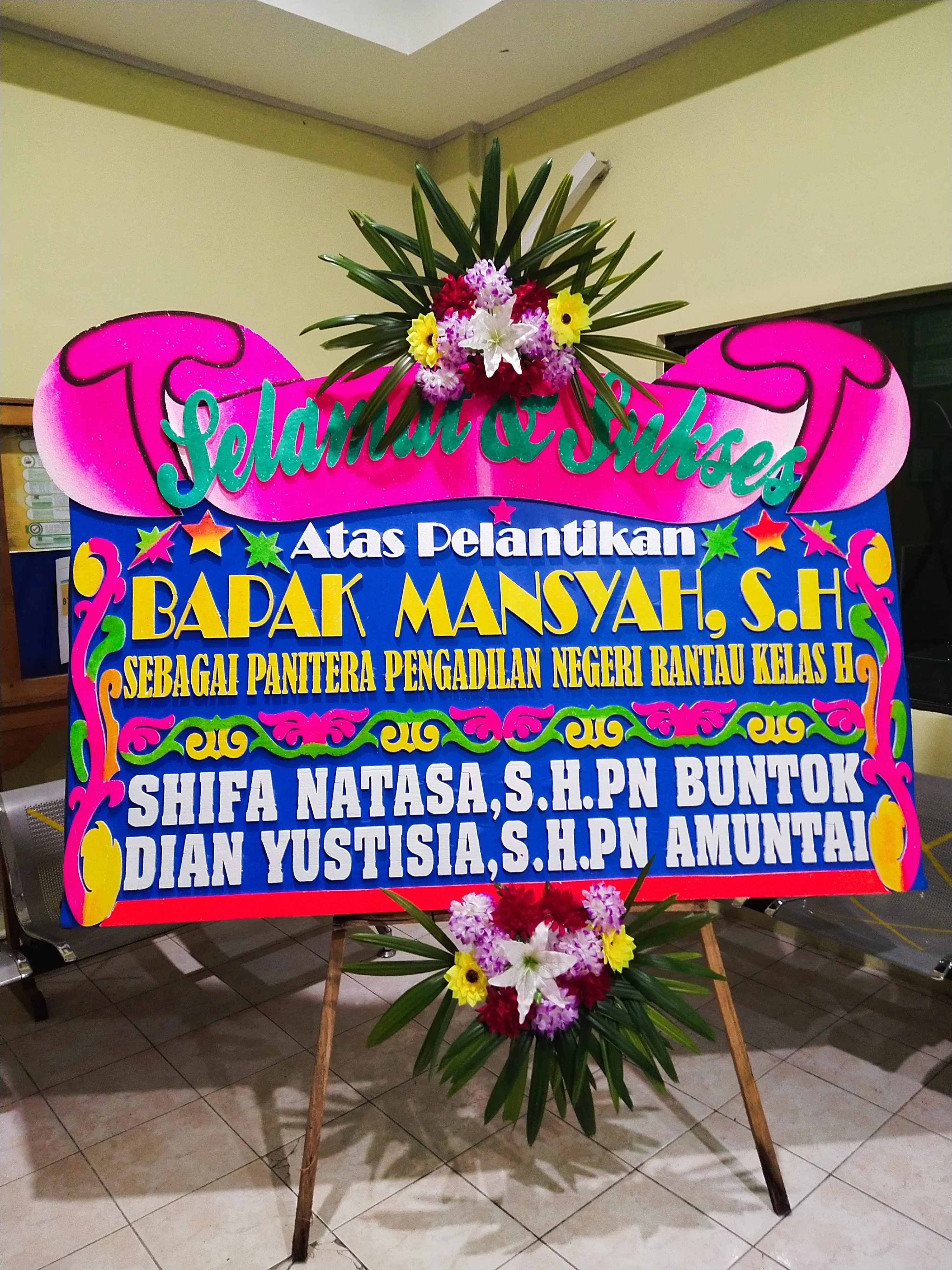 Karangan Bunga Ucapan