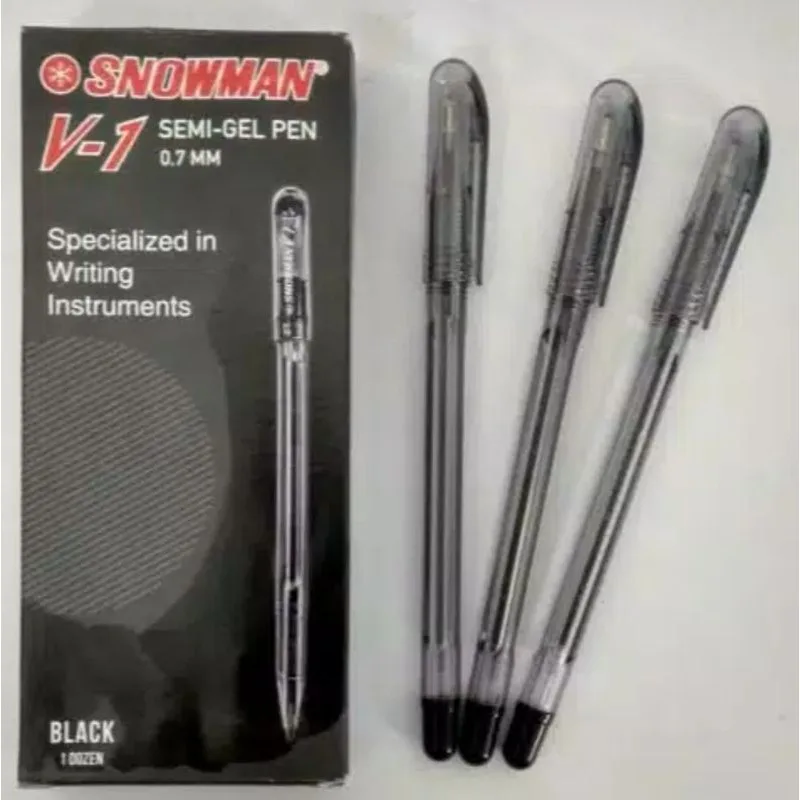 Pen Snowman V1 Hitam ( Satuan )