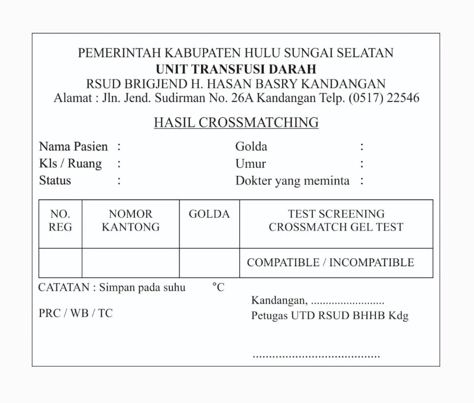 Stiker Cross Matching