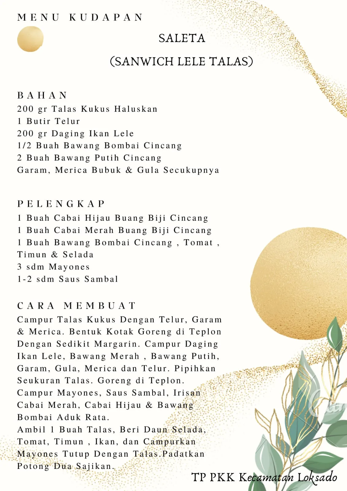 Bahan Lomba Masak Kudapan Kec. Loksado 3