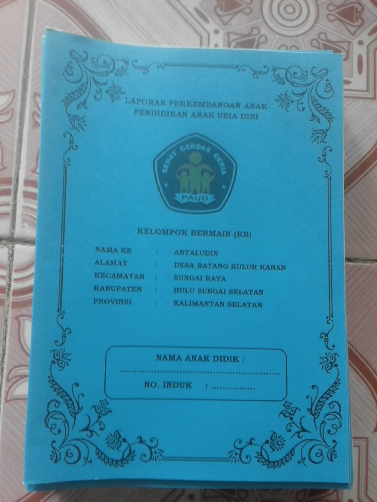 CETAK BUKU RAPOT KB