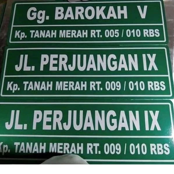 Plat Nama Gang / Jalan