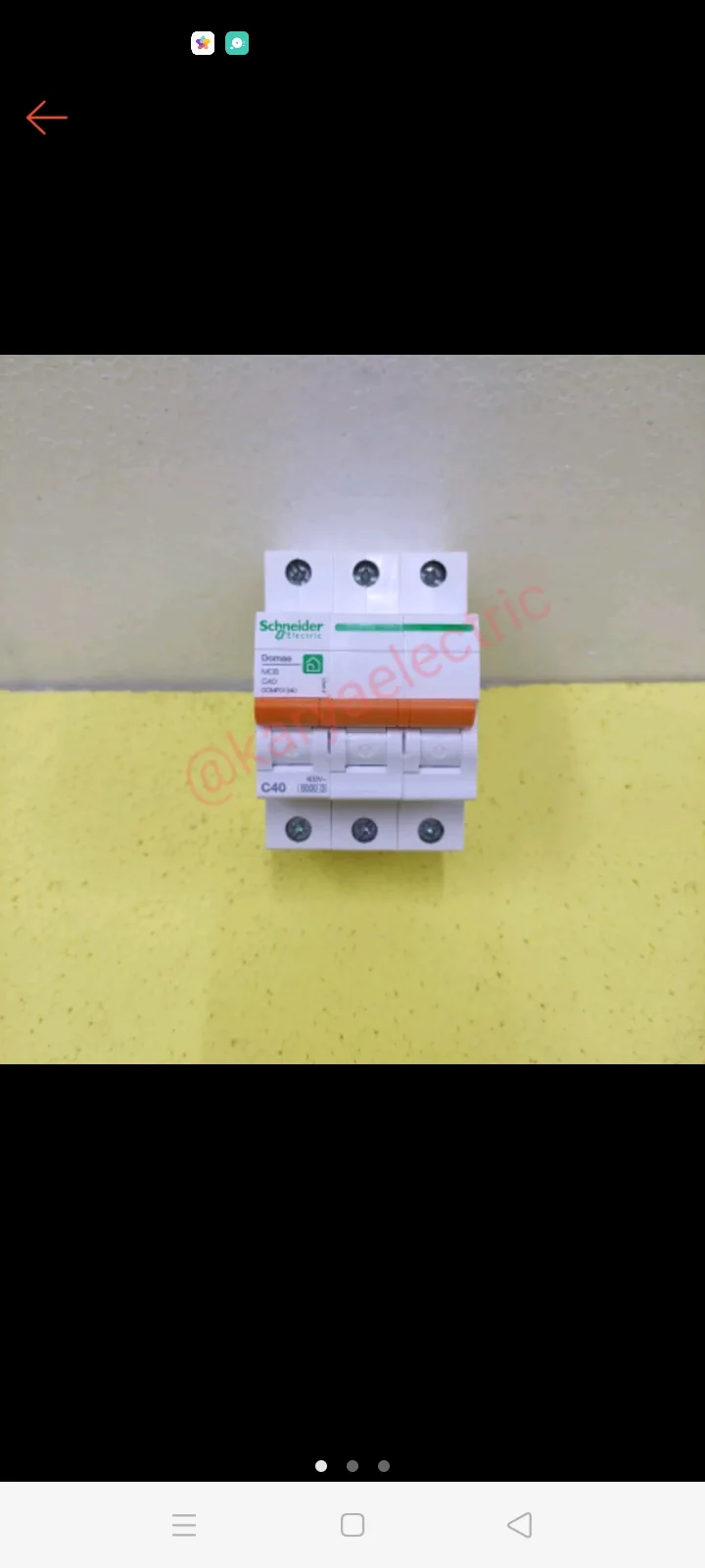 MCB 40A 3 phase Schneider